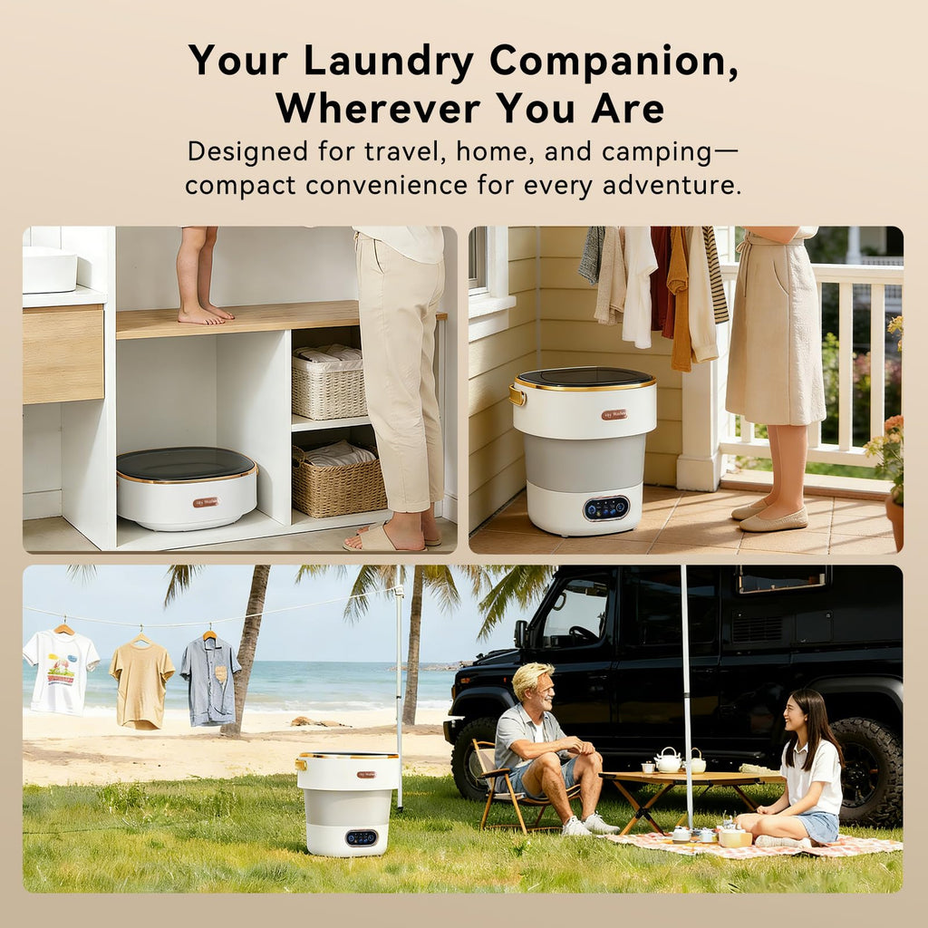 Portable Foldable Washing Machine -20l Mini Washer For Deep Cleaning
