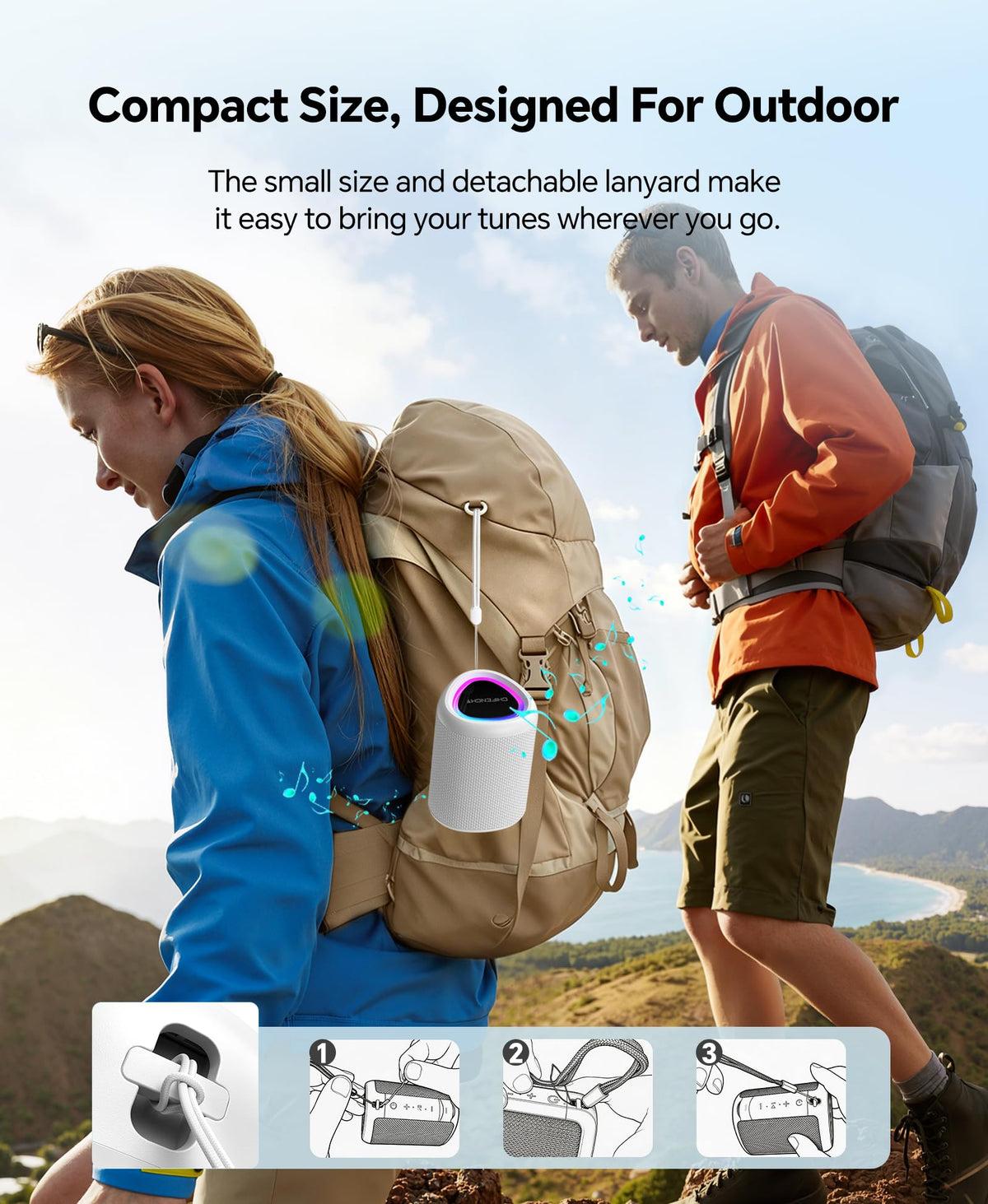 Portable Bluetooth Speaker Gift Ideas: Outdoor Travel Essentials Waterproof