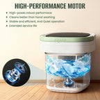 20L Foldable Portable Washing Machine, 45dB Ultra Quiet 3 Modes Mini Washer with Spin Basket, No Installation Compact Washer for Travel RV Dorm Apartment Camping, Baby Clothes Underwear Socks