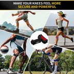 CAMBIVO 2 Pack Patella Tendon Knee Strap for Meniscus Tear & Osgood Schlatters Relief - Adjustable Knee Support for Running Stability, Jumper's Knee, Hiking & Gym Squats