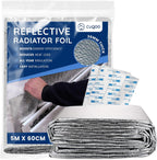 CUQOO Radiator Foil Reflector Roll 5m x 60cm | Thermal Insulation Foil
