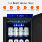 Mini Beverage Refrigerator Cooler -Small Beverage Fridge 1.4cu.ft