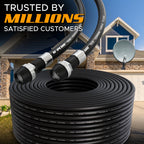 G-PLUG 40FT RG6 Coaxial Cable Extender - Coax Cable Cord, Triple Shielded