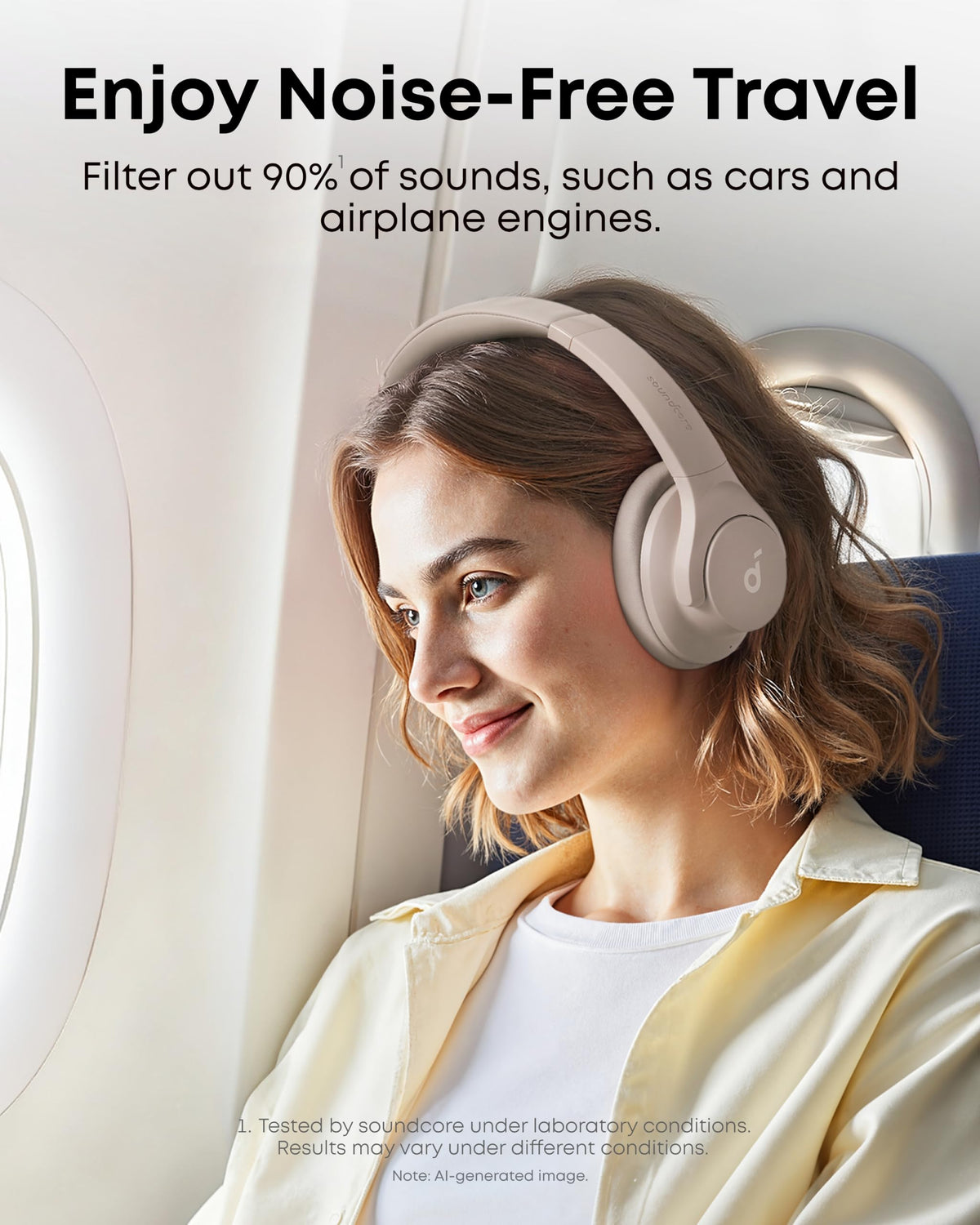 Soundcore by Anker Q20i Headphones with Protective Case, Blue, Bundle