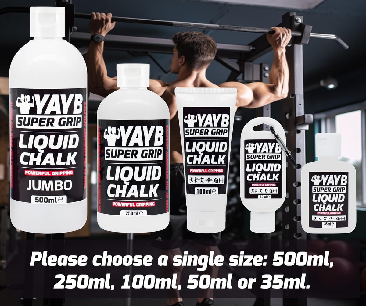 YAYB LIQUID CHALK | Powerful Grip Formula | Sweat-Free Hands | Sports Chalk | Weight Lifting | Rock Climbing | Power Lifting | Weight lifting | Bodybuilding
