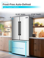 BLACK+DECKER 14 Cu. Ft. Convertible Freezer Refrigerator, Upright Freezer with Glass Shelves, ENERGY STAR rated, Frost Free, BUC1400XB, Black