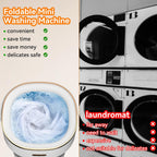 JUJOJB Portable Washing Machine, Folding 20L Mini Washer and Spin-Dryer
