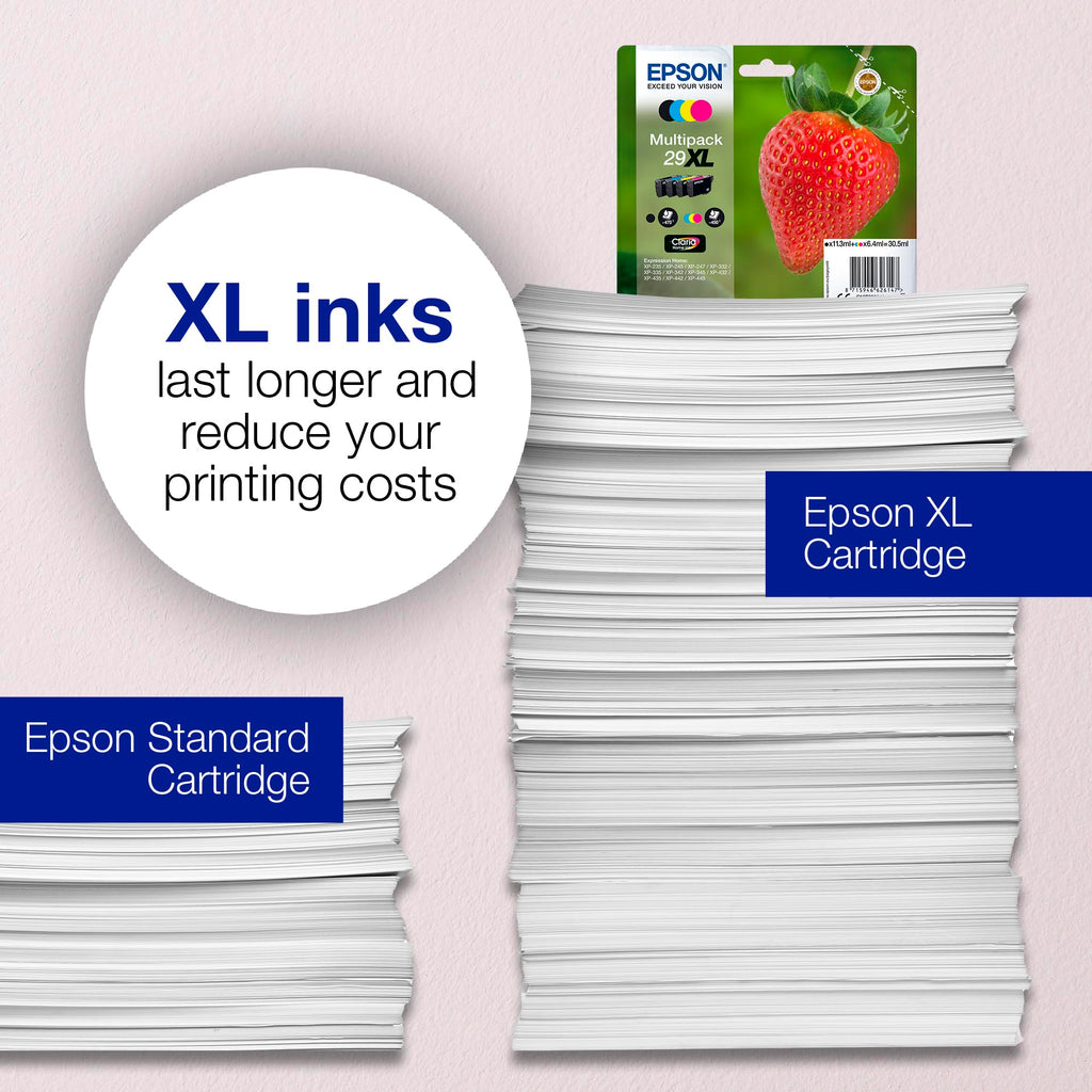 Epson 29XL Cyan Strawberry High Yield Genuine, Claria Home Ink