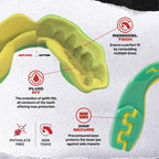 SAFEJAWZ Mouth Guard, Adult & Junior Dual Layer Gum Shield with Case