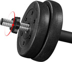 Yaheetech 30KG/25KG/20KG/15KG Adjustable Dumbbells Weight Set for Men/Women
