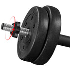 Yaheetech 30KG/25KG/20KG/15KG Adjustable Dumbbells Weight Set for Men/Women