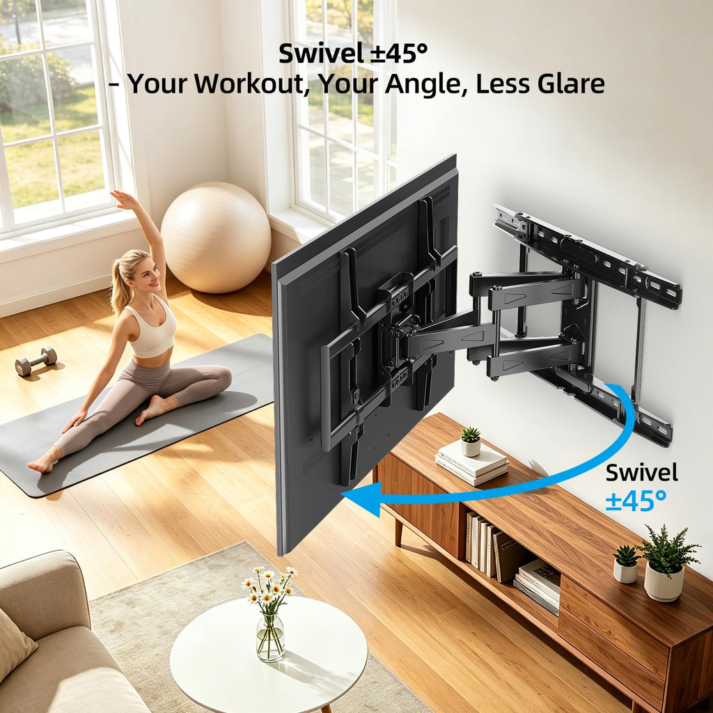 HOME VISION Heavy Duty Tilt TV Wall Mount for 32-86 Inch Flat/Curved Screen