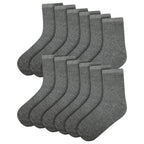A2Z 4 Kids Boys Girls Cotton Rich Plain Ankle School Socks 6 Pack Age 2-14