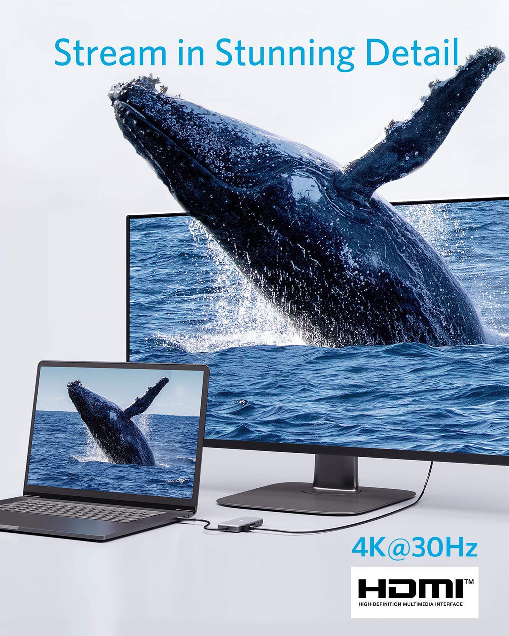 Anker Laptop Docking Station Dual Monitor, 8-in-1 USB C Hub, 4K Dual Monitor with 2 HDMI, 1 Gbps Ethernet Hub, 85W Power Delivery, SD Card Reader for MacBook Pro, XPS and More (Charger not Included)