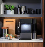 GE Profile Opal Ultra, Countertop Nugget Ice Maker, 1 Gal XL Side Tank, *Amazon Exclusive*, 38 lbs/Day, Pebble Pellet Crushed Ice Machine, WiFi Stainless Steel