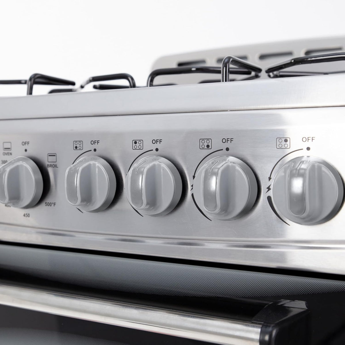 Avanti Compact Gas Range Oven, 4 Sealed Burners, 20-Inch, Stainless Steel