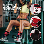 Slim Panda Ankle Straps for Cable Machines, Cable Kickback Ankle Cuffs