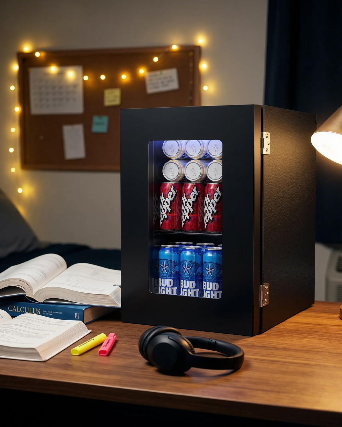 2.5 Cu.Ft Beverage Fridge, Glass Door Mini Fridge, Silver, 96 Can