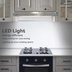 CIARRA Range Hood 30 Inch Under Cabinet Ductless Stainless Steel