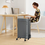 VonHaus Oil Filled Radiator 11 Fins – 2500W, 3 Heat Settings, 24 Hour Timer