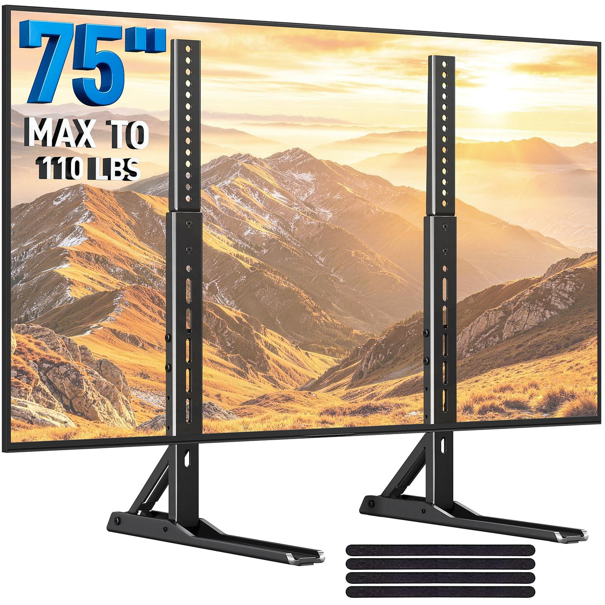 PERLESMITH Universal TV Stand Legs for 20–75 Inch TVs up to 110 lbs
