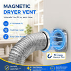 ALORAIR Magnetic Dryer Vent Connector Kit, 4-Inch Quick Connect, DV180