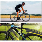 Bike Mudguard Set, Portable Adjustable Road Mountain Bike Bicycle Cycling Tires Front and Rear Mud Guard Fenders for MTB Mountain Road Bike