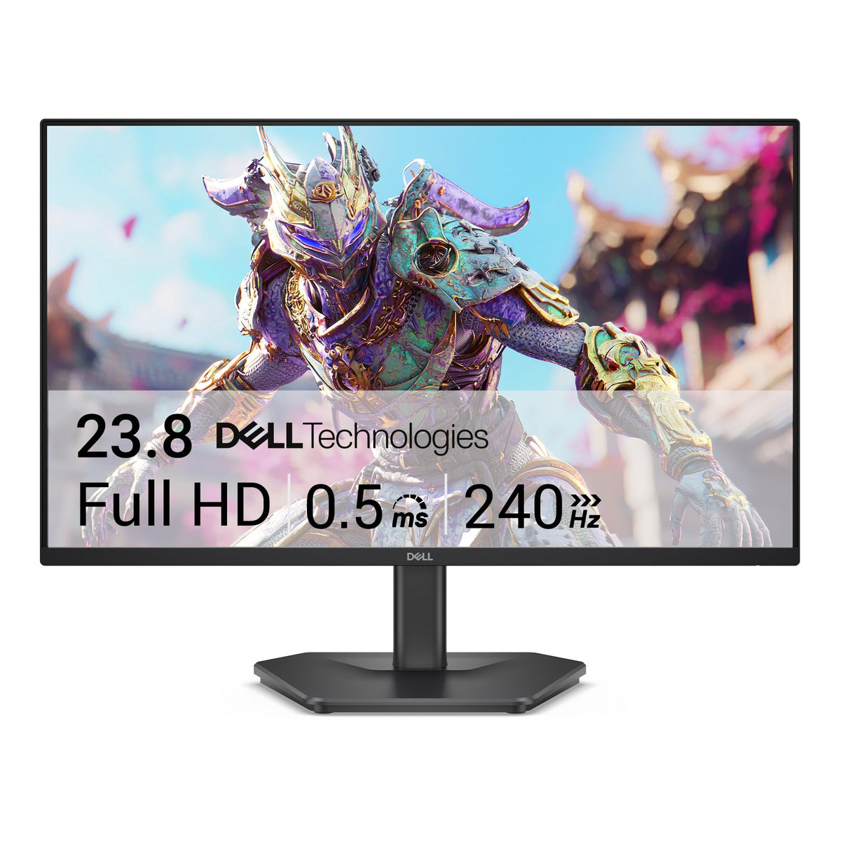 Dell 24 Monitor - SE2426H - 23.8-inch FHD (1920x1080) 144Hz 1ms Display, in-Plane Switching (IPS) Technology, AMD FreeSync™, TÜV 3-Star 2X HDMI, Tilt