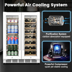 Mini Beverage Refrigerator Cooler -Small Beverage Fridge 1.4cu.ft