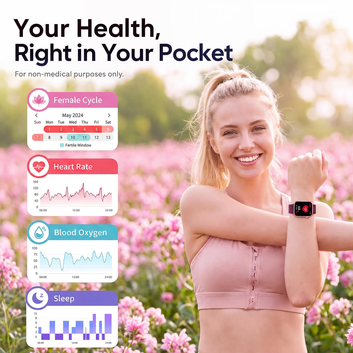 Smart Watch for Women, Bluetooth Answer/Make Calls, 1.83"HD Screen