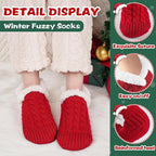 Niorasen Fluffy Slipper Socks Women Men, Winter Gift for Her, UK 4-9