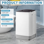 Winado 15.6LBS Full Automatic Portable Washing Machine with Drain Pump