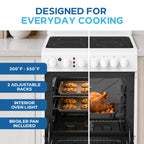 Avanti 20-Inch Freestanding Electric Range with Ceramic Glass Cooktop, in Black (CERU200P1B)