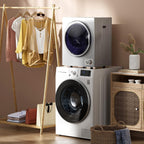 COSTWAY 1.5 Cu.ft. Portable Clothes Dryer,850W Compact Laundry Dryer,Silver