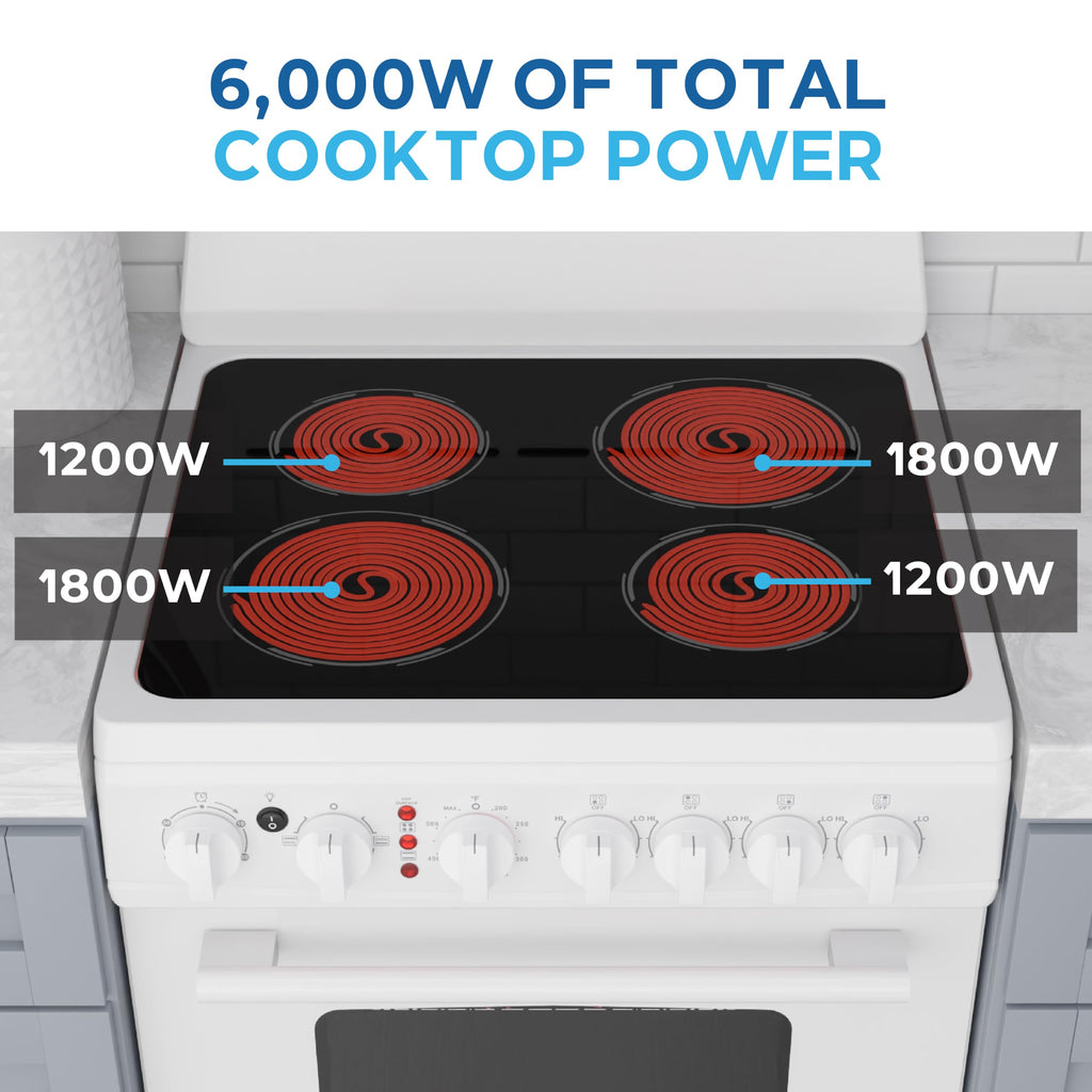 Avanti 20-Inch Freestanding Electric Range with Ceramic Glass Cooktop, in Black (CERU200P1B)