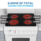 Avanti 20-Inch Freestanding Electric Range with Ceramic Glass Cooktop, in Black (CERU200P1B)