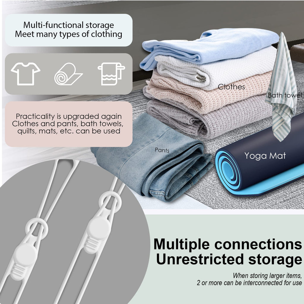 24Pcs Silicone Cable Ties, Cord Organizer Cable Management-Multi