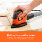BLACK+DECKER Mouse 55W Detail Sander, BEW230-GB