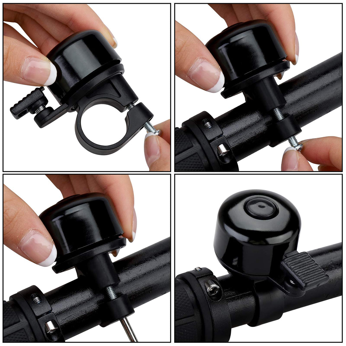 Bike Bell Bicycle Bell with Loud Crisp Clear Sound, Road and Mountain Bike Bell Adults Kids(8 colors)