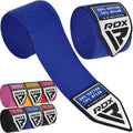 RDX Boxing Hand Wraps 4.5M / 180 Inches – Mexican Style Semi-Elastic MMA Inner Gloves - Wrist Support for Muay Thai, Kickboxing, BJJ, Karate - Thumb Loop & Hook and Loop Closure - Cotton & Nylon Blend