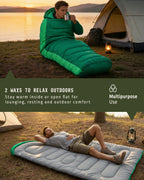 Voyager Sleeping Bag for Adults, Lightweight 3-4 Season Waterproof Camping