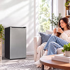 Igloo 2.6 Cu.Ft Mini Fridge with Freezer- Single Door Compact Refrigerator with Glass Shelves for Homes, Dorms & Offices- Keep Snacks, Drinks & Frozen Foods Cool with Temperature Control Fridge- White