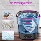 JUJOJB Portable Washing Machine, Folding 20L Mini Washer and Spin-Dryer