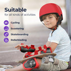 Niftii Bike Helmet & Pads Set for Kids - Cycling Skateboard Ages 3-15