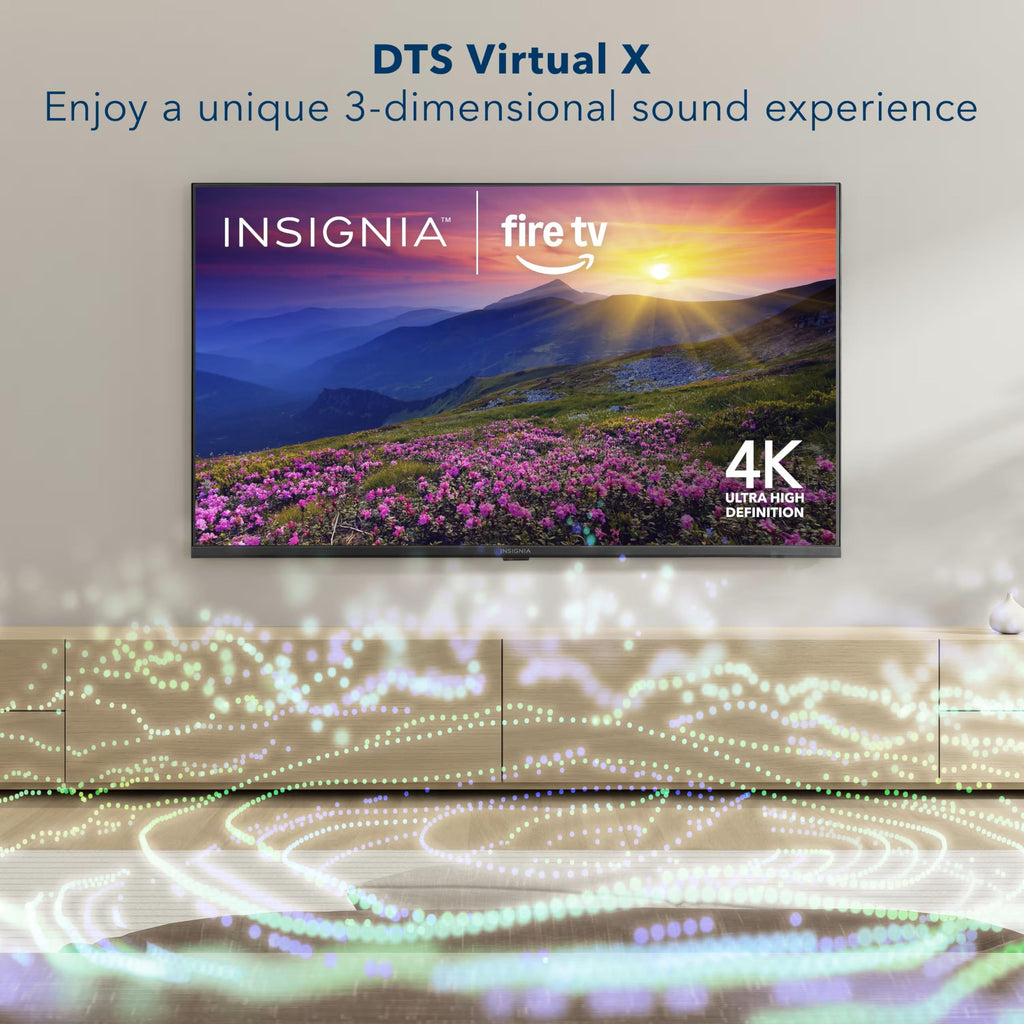 Insignia 65" Class F50 Series LED 4K UHD Smart Fire TV, Voice Remote with Alexa, Stream Live TV Without Cable