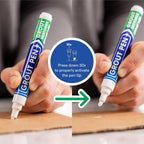 Twin Pack White Grout Pen - Designed for restoring tile grout in bathrooms & kitchens (White)