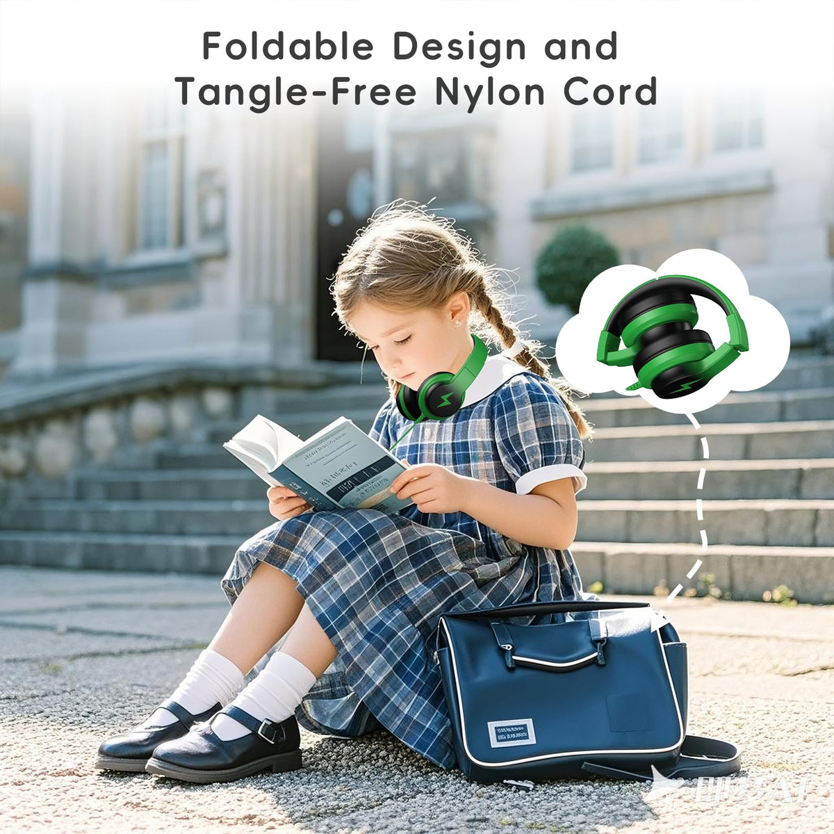 Candy Bila Wired Kids Headphones for School, Over-Ear for Boys Girls