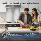 VIKIO HOME 30 Inch Under Cabinet Range Hood 900 CFM Dual Motor Power