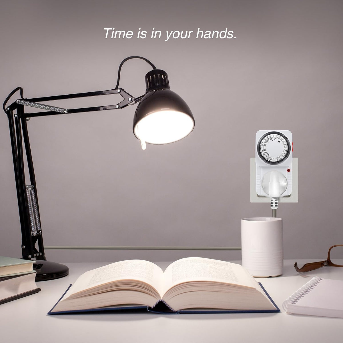 hbn 24Hour Mechanical Timer Plug Socket UK,Light Timers for Home Security