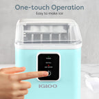 Igloo Ice Maker Countertop, Portable Ice Maker with Handle, 26lbs, Black